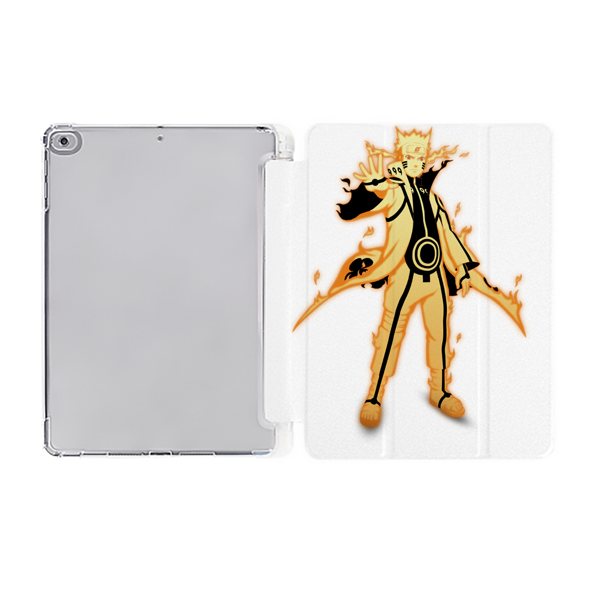 （画像用） NARUTO -ナルト- うずまき ナルト Uzumaki Naruto IPad ケース ペン収納付き 三つ折りスタンド PUレザー×シリコン 対応機種9.5/10.5/10.9インチ